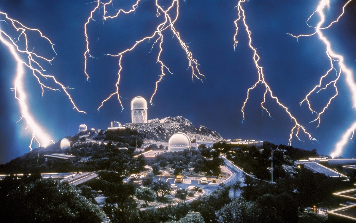 How far away is the lightning?